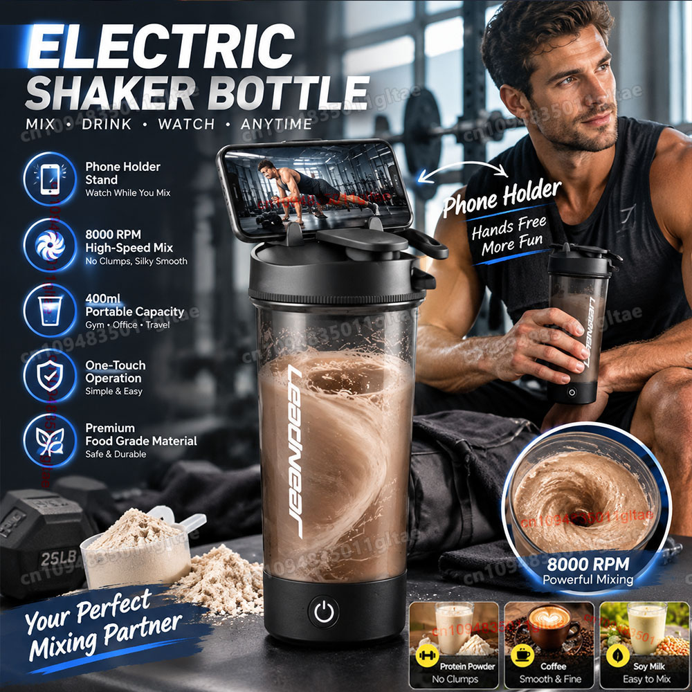 Protein Bar - Vaso Mezclador Eléctrico de 400-700 ml,