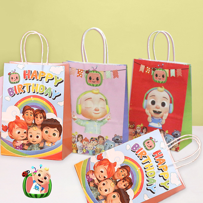 Cookies Pack - Cocomelons-Juego de bolsas de regalo para