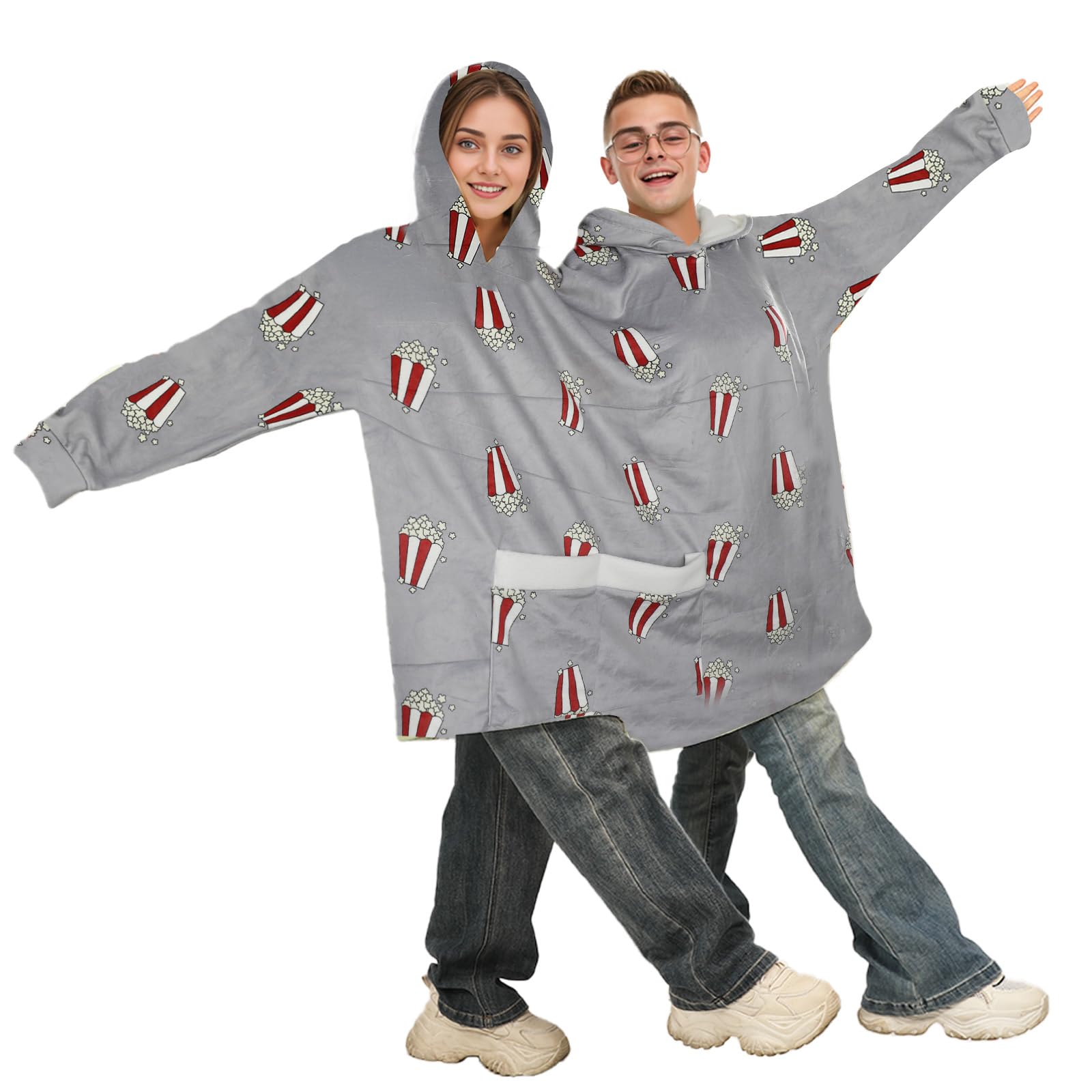 Popcorn - Pijamas con estampado de palomitas de