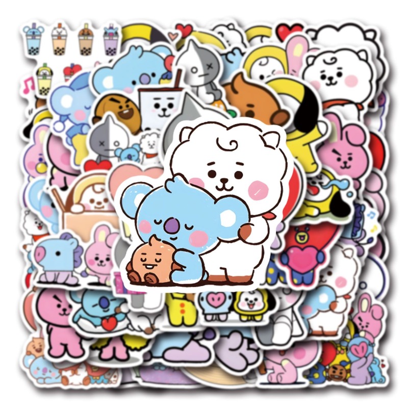 100/200PCS Pegatinas BT21 Chim - Cookies Pack reseña y precio